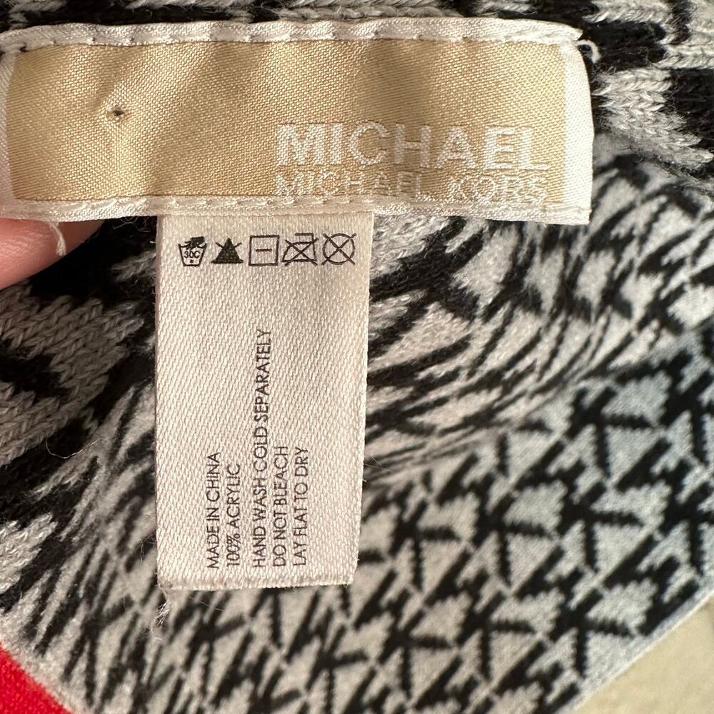 Michael Kors Monogrammed Knit Scarf - Picture 3 of 4